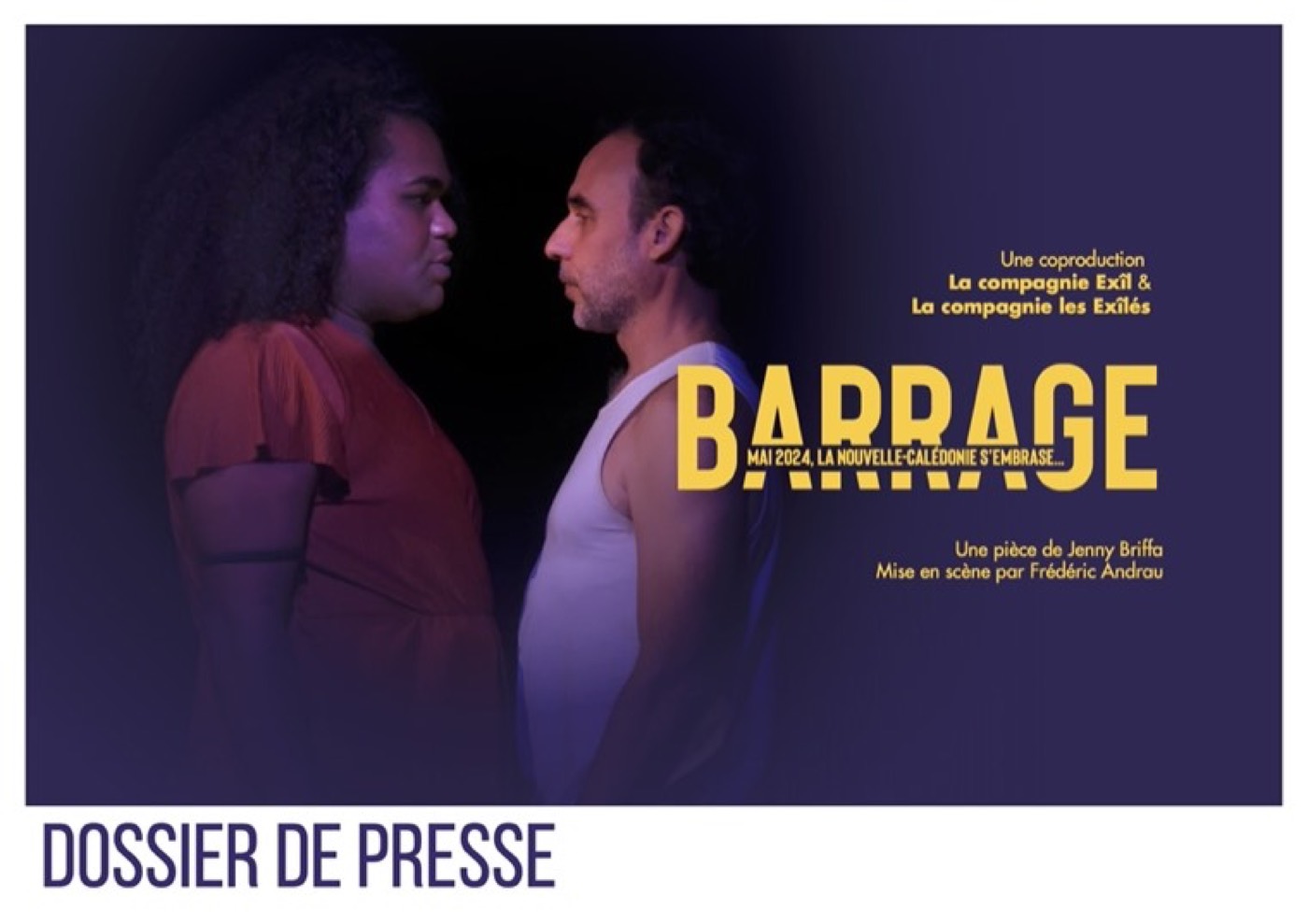 Couverture du dossier de presse de BARRAGE